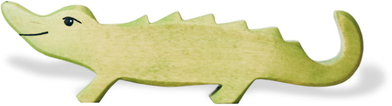 cocoodrilo de madera