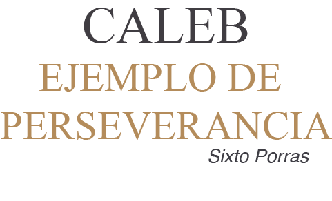 Logo del curso Caleb: Un Ejemplo de Perseverancia en colores negros y cafe