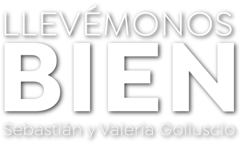 Logo de Llevemonos bien en blanco