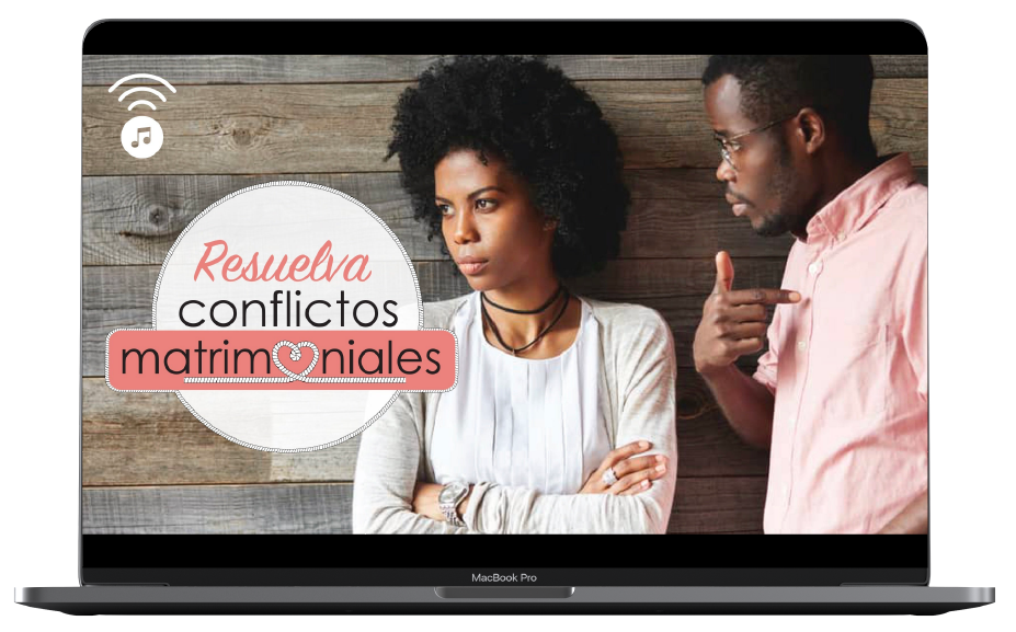 Laptop con serie Resuelva Conflictos Matrimoniales