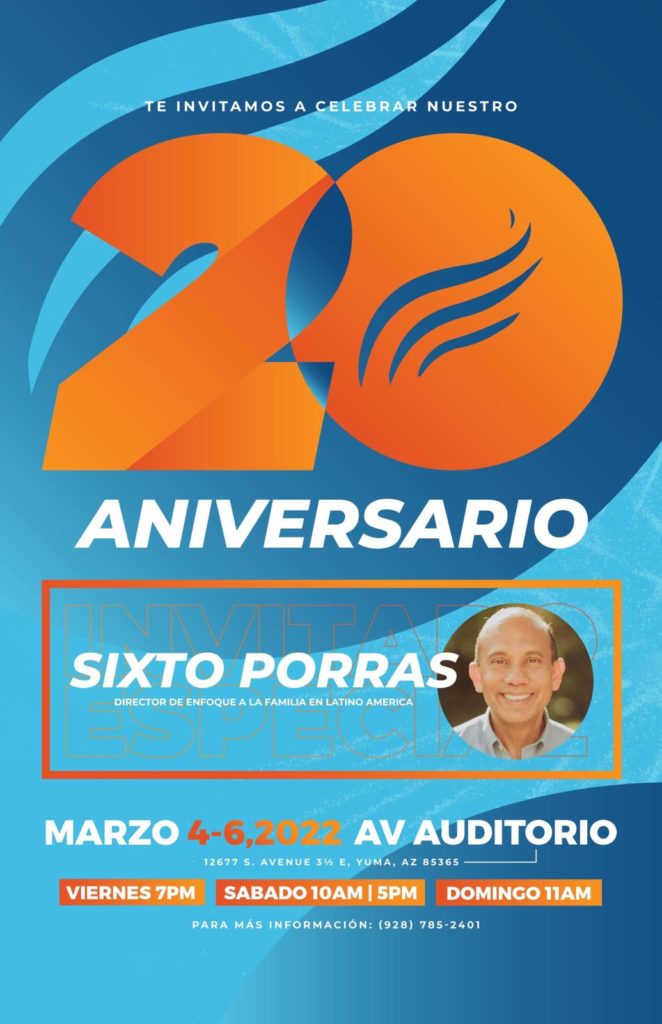 invitación a evento de Yuma con Sixto Porras